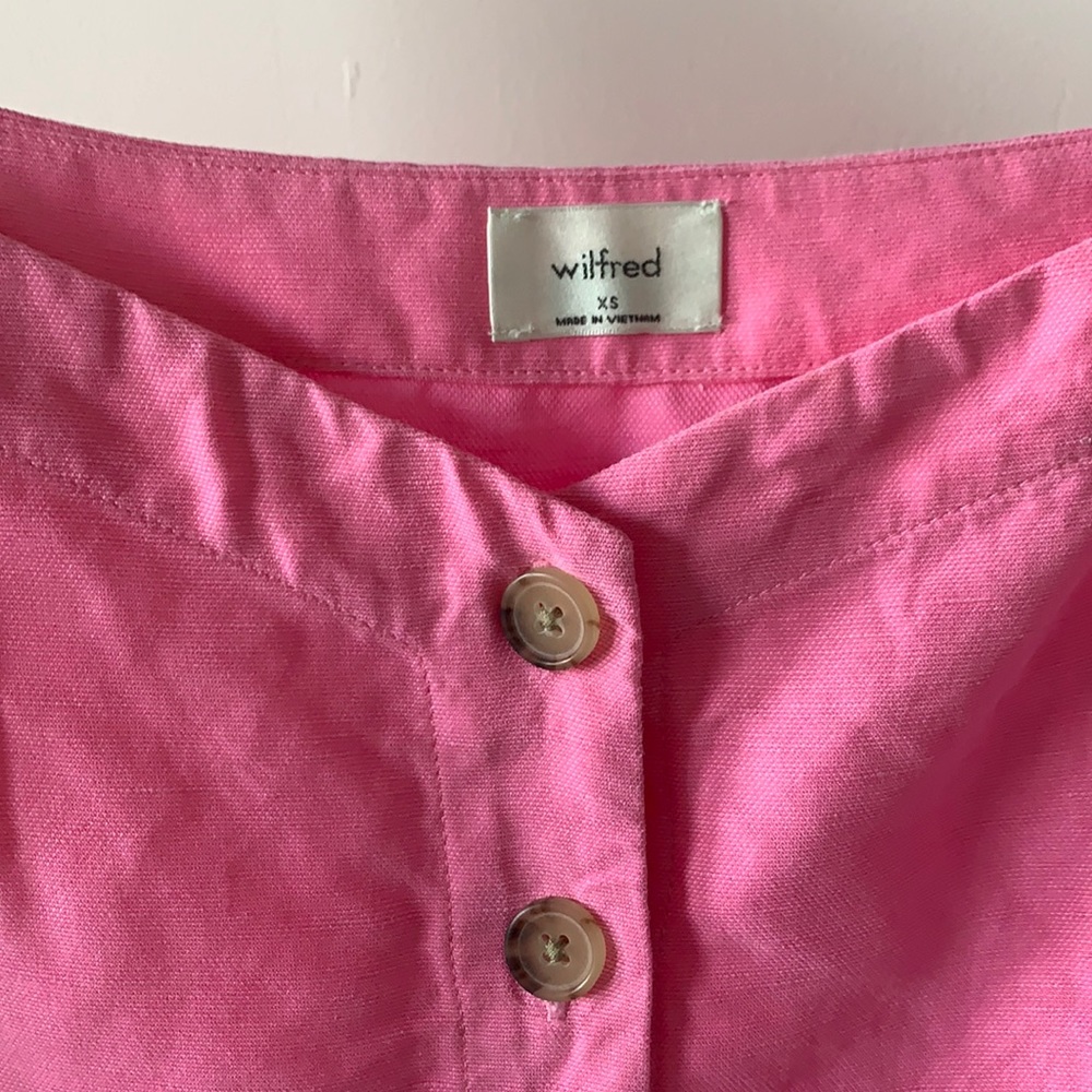 Wilfred linen crop blouse